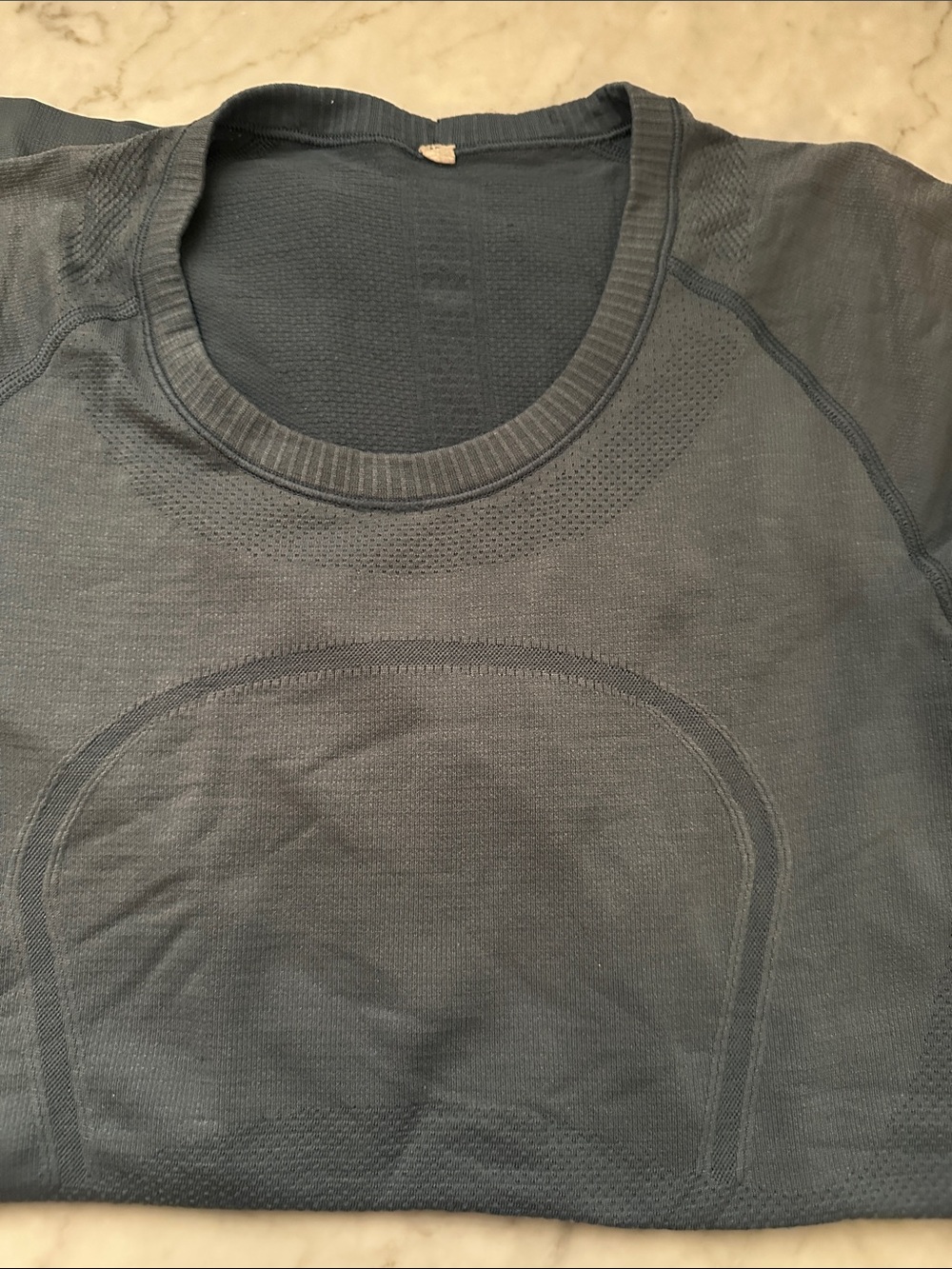 Lululemon Seamless Performance Short Sleeve Top - Slate Blue
